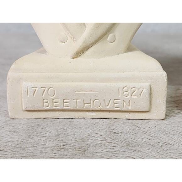 Beethoven Schubert Willis Music Composer 90's Statuette Figurine 5" Mini Bust - Picture 6 of 14